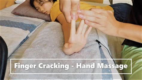 finger cracking and hand massage with oil compilation massage asmr