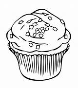 Cupcake Chip Sprinkles Kite Clipartmag Ausmalen Coloringkidz Clipartkey sketch template