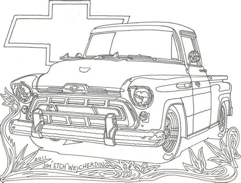 coloring pages  chevrolet truck truck coloring pages cars