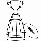 Coloring Bowl Super Trophy Pages Football Cup Grey Clipart Printable Template Drawing Color Championship Kids Trophies Goal Post Getdrawings Eagles sketch template