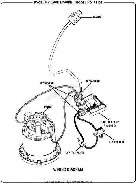 basic wiring diagram  riding lawn mower