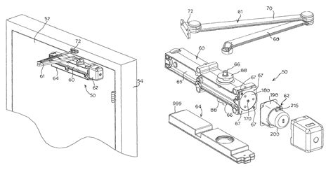 patent  door closer assembly google patents