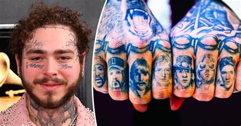 Here S What Post Malone S 20 Body And Face Tattoos Mean