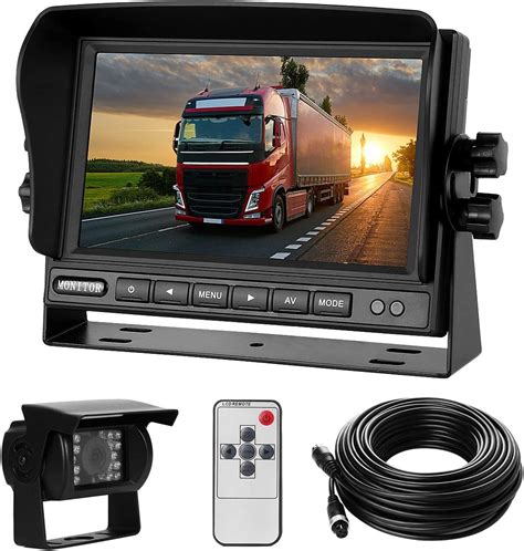yeddy backup camera system kit  lcd monitoraa wide angle rearview revering rear view
