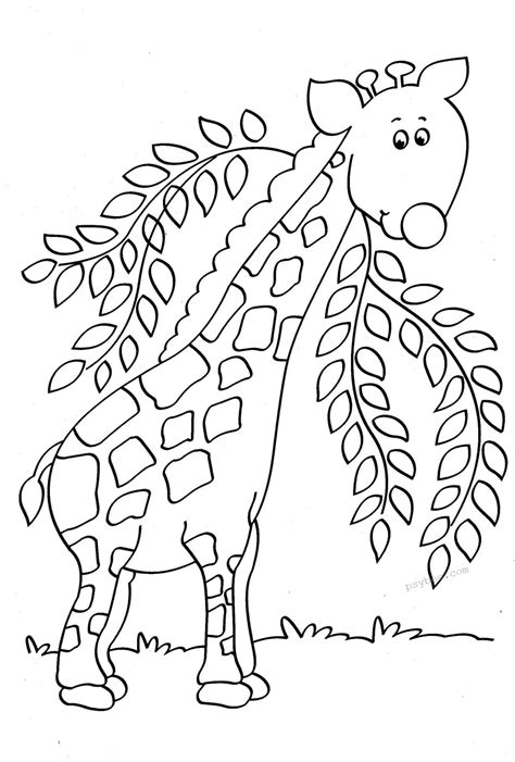 cute baby giraffe coloring page  toddlers giraffe coloring pages