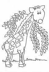 Giraffe Crayola sketch template