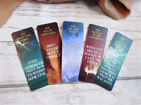 percy jackson series quote bookmark etsy canada