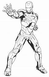 Iron Man Coloring Pages Easy Drawing Getdrawings sketch template