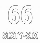 Number Coloring Pages Sixty Numbers Twenty Six Coloringpagesonly sketch template