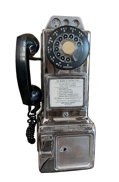 vintage chrome pay phone 1960 at 1stdibs