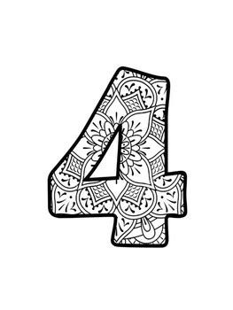 numbers coloring pages  kids  colorprenuer tpt