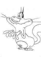 Oggy Cockroaches Coloring Pages Books Last sketch template