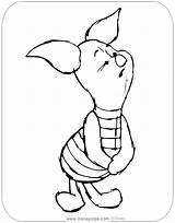 Piglet Coloring Pages Disneyclips Worried Looking sketch template