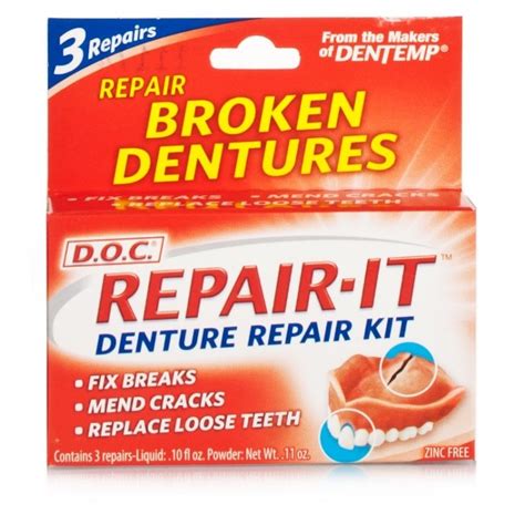 Dentemp D O C Denture Repair Kit Dental Care Chemist Direct