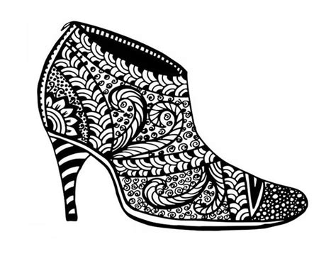 images  shoes coloring pages  adults  pinterest