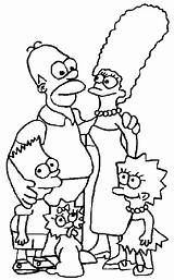 Family Simpson Simpsons Coloring Para Dibujos Colorear Drawings Bart Marge Maggie Lisa Tops Wallpapers Quotes sketch template