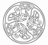 Celtic Mandala Coloring Looking Pages Adult sketch template