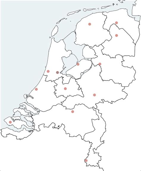 nederland kaart met provincies kaart