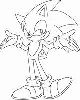 Sonic Hedgehog Lineart Outlines sketch template