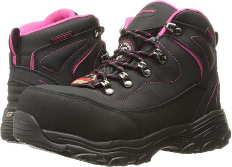 skechers womens  lite amasa work boot black size  lc ebay