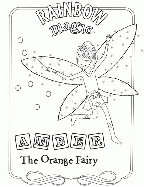 rainbow magic coloring pages    print