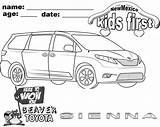 Toyota Sienna Coloring Color Pages Kids Car Cars Super Fsx Cool Children Choose Board sketch template