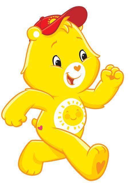 pin  lanya  dabdob yellow care bear care bears cousins bear