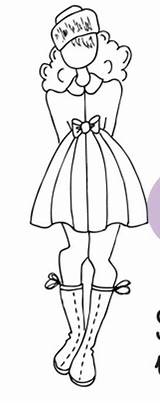 Prima Dolls Doll Paper Stamps sketch template