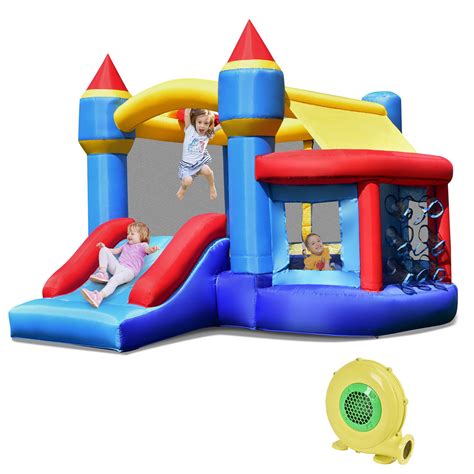 costway inflatable bounce house castle  bouncer shooting net walmart canada