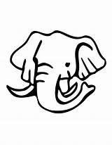 Elephant Face Line Coloring Pages Cliparts Clipart Faces Clip Drawing Printable Library Step Clipartbest Kids Elephants Popular sketch template