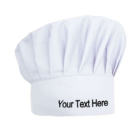 custom embroidered chef hat adjustable elastic chef cap tailors uniform