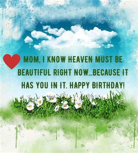 mom  heaven birthday quotes  daughterson   mom