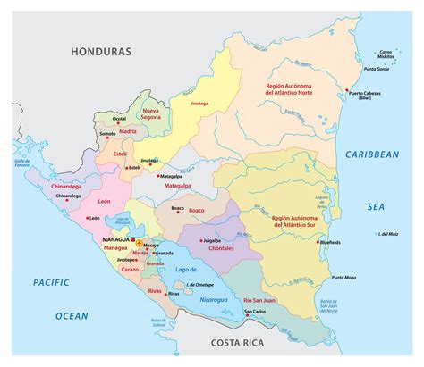 nicaragua maps facts world atlas