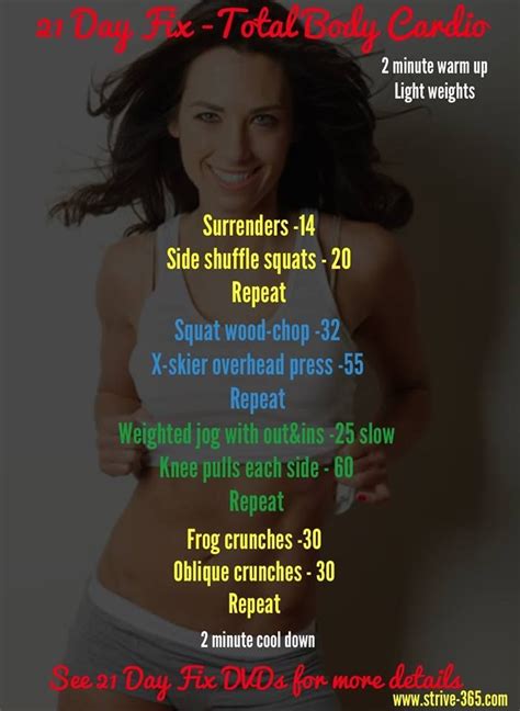 Pin By Jessica Wild On 21 Day Fix 21 Day Fix Workouts Full Body