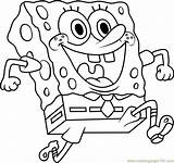 Spongebob Coloring Squarepants Coloringpages101 Nickelodeon Blaziken sketch template