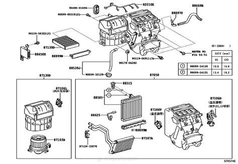 heating air conditioning cooler unit toyota part listjp carpartscom