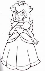 Coloring Peach Princess Pages Printable Library Clipart Print sketch template