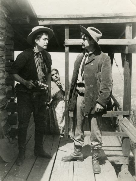 william e shay and ethel grandin in across the plains photograph