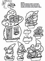 Printen Kijkdoos Gnomes Kleurplaat Kabouter Uitdraaien Beschouwd Wordt Source Herfst sketch template
