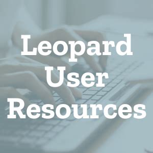 leopard solutions user resources