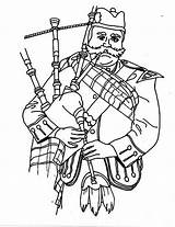 Bagpipes sketch template