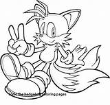 Tails Sonic Coloring Pages Hedgehog Printable Colouring Print Fox Games Color Drawing Sheets Super Classic Cartoon Getcolorings Knuckles Getdrawings Kids sketch template