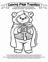 Coloring Pages Thank Please Tuesday Ewok Dulemba Hobbit Drawing Getcolorings Getdrawings Cartoon sketch template