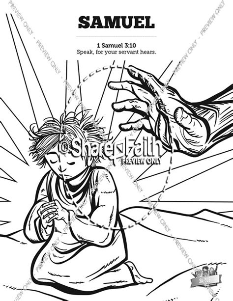 samuel bible story sunday school coloring pages sunday school