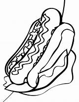 Hotdog Quente Cachorro Wurstel Ketchup Mostarda Wurstchen Speisen Lebensmittel Coloring Tudodesenhos Trinken Essen Alimenti Bbq Colorare Malvorlage Kategorien sketch template