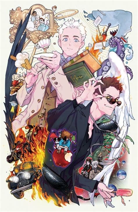 good omens  art print  yooani good omens fanart good omen good