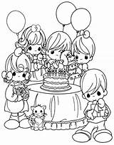 Precious Moments Coloring Family Pages Getdrawings sketch template