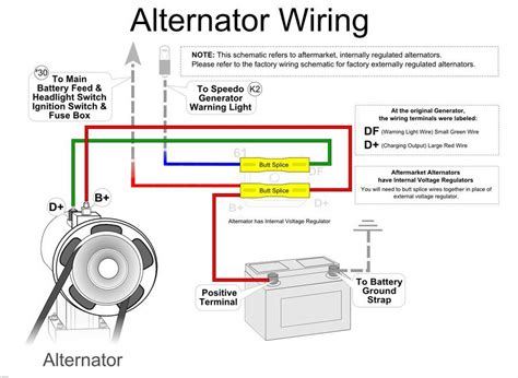 alternator idiot light wiring diagram