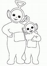 Teletubbies Pages Colouring Coloring sketch template