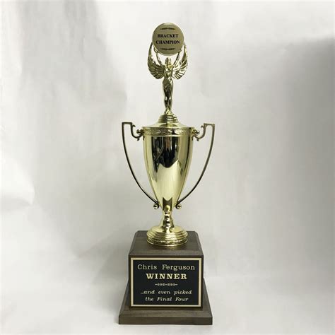 bracket champion trophy  athletic awards